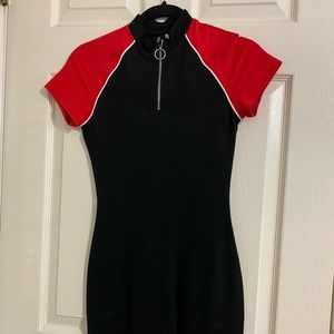 Black/Red Bodycon Dress